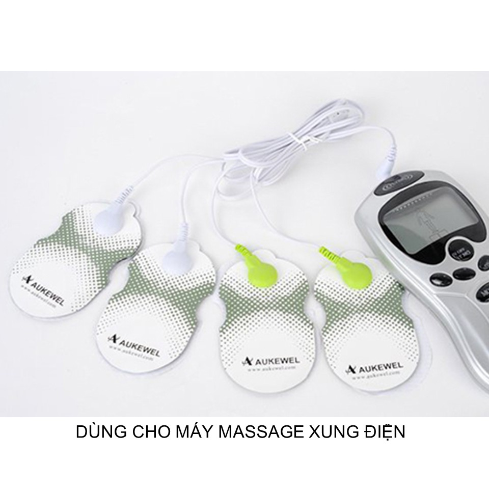 1 Cặp miếng dán máy massage xung điện Aukewel màu trắng