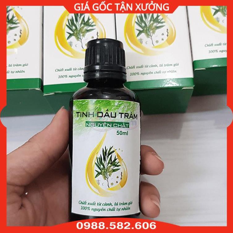 [CÓ KIỂM ĐỊNH] Tinh Dầu Tràm Nguyên Chất Phòng Cảm, Trị Sưng, An Toàn Cho Bé (Các Loại 10ml, 30ml, 50ml, 100ml)