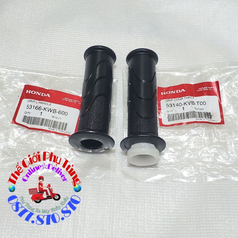 Cặp bao tay Air Blade Thái 110 Zin Honda Thái Lan - 53166-KVB-600 / 53140-KVB-T00