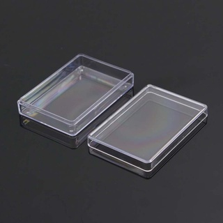 Rectangular Transparent Plastic Storage for Case Playing Card Container for Club