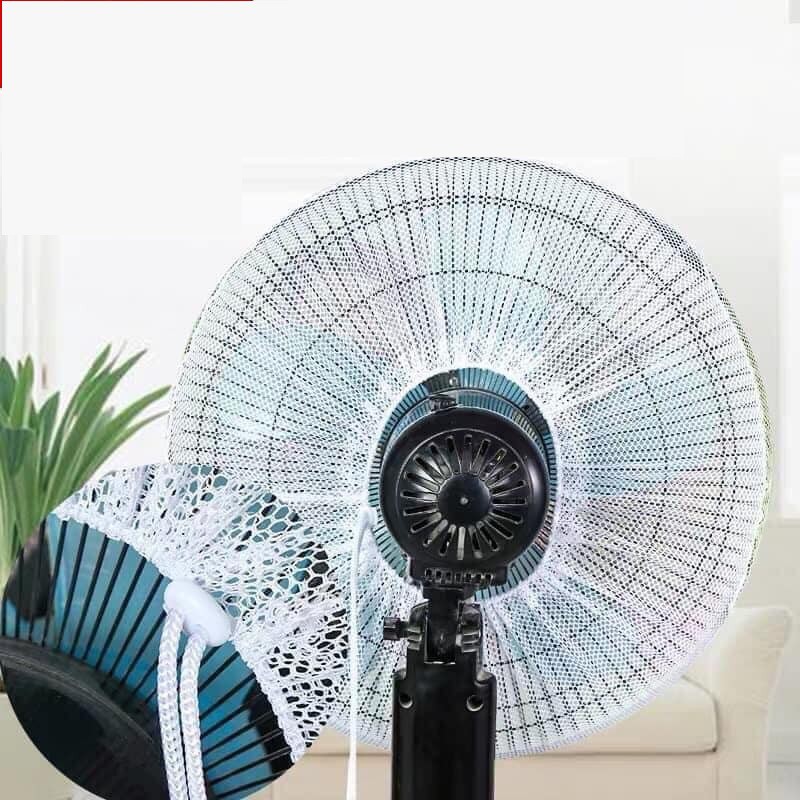 Lưới bọc quạt an toàn cho bé size lớn lưng có dây rút