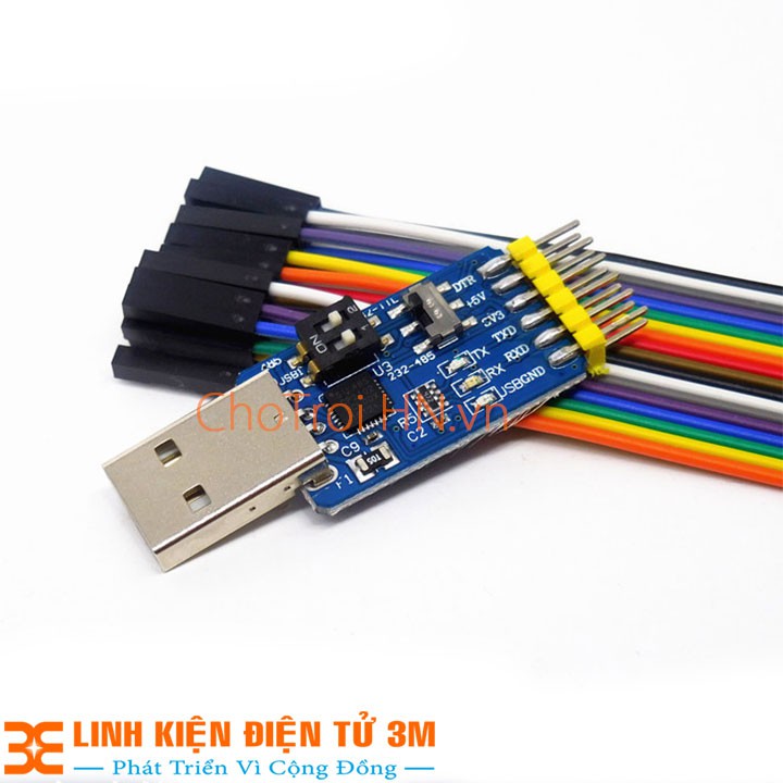 USB TO COM CP2102 TTL RS232/485 3V3 / 5V V2