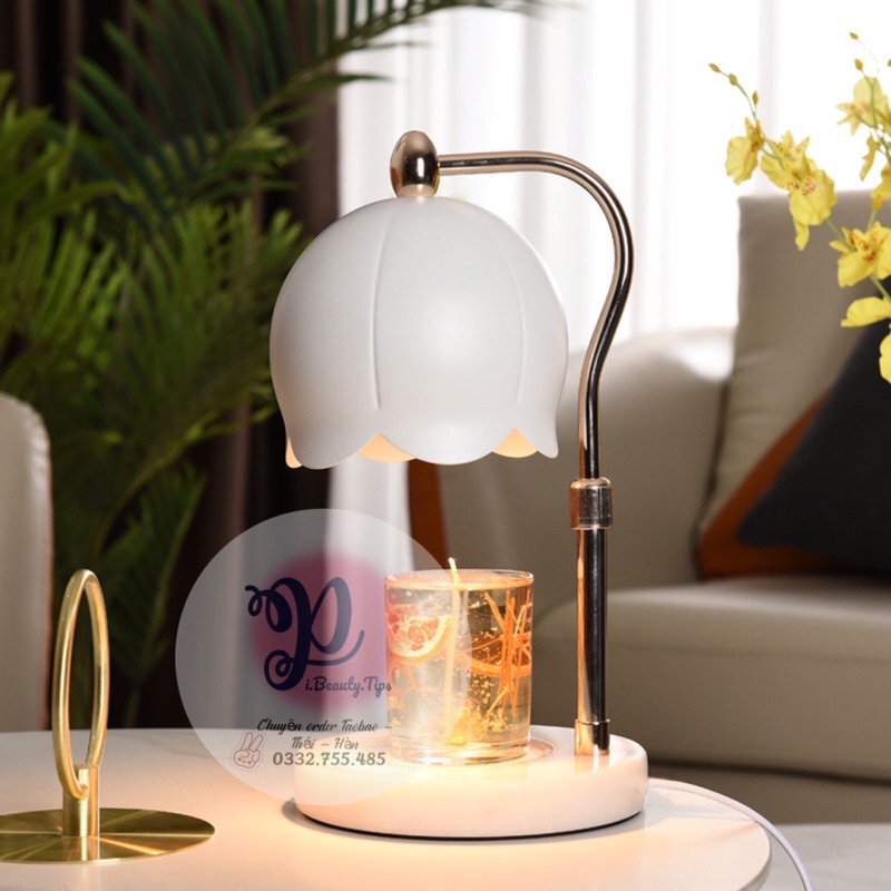 Đèn hoa đèn đốt nến phong cách pảeis đèn  đốt nến tulip phiên bản nâng cấp - đèn thuỷ tinh