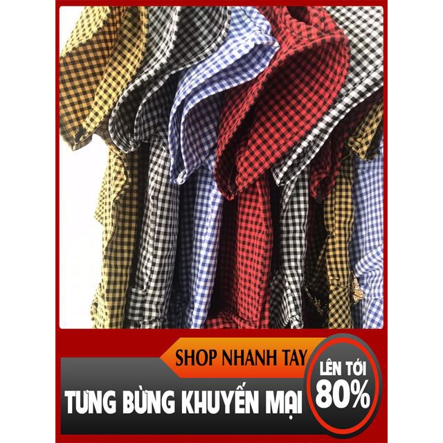 [ Sale 50% ] Áo babydol kẻ nơ eo thời trang format