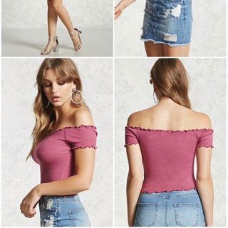 Áo ngang vai f21 auth size s