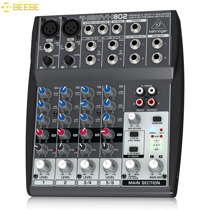 Mixer trộn âm thanh analog 8 đầu vào - Behringer XENYX 802 Premium