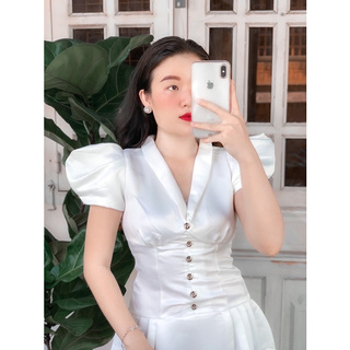 ĐẦM LỤA TAFTA CAO CẤP (ẢNH & CLIP THẬT)