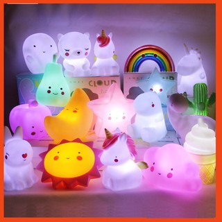 Đèn ngủ Silicon Cute, Đèn led nhiều hình ngộ nghĩnh cho bé