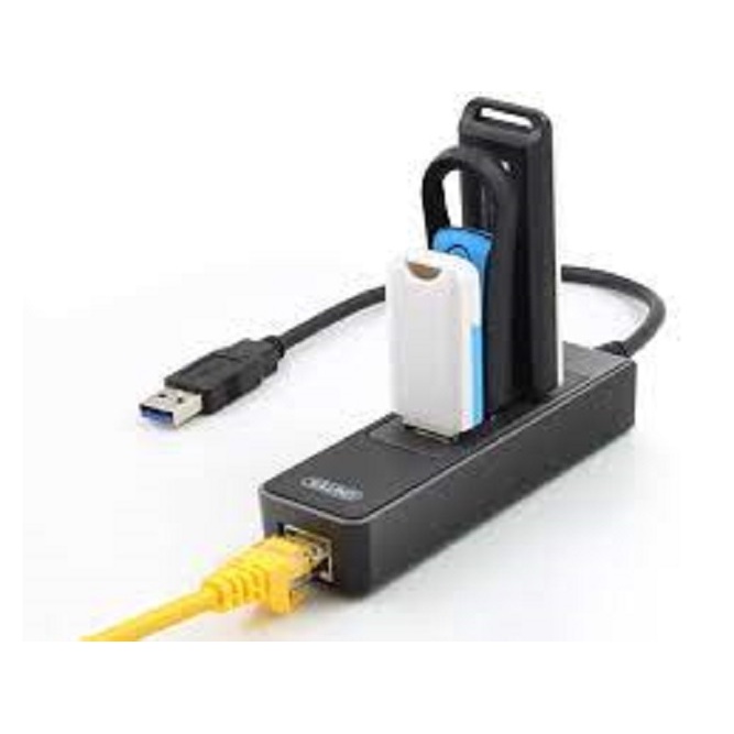 Hub USB 3.0 3 port + LAN UNITEK Y-3045C Chính hãng (LAN). VI TÍNH QUỐC DUY