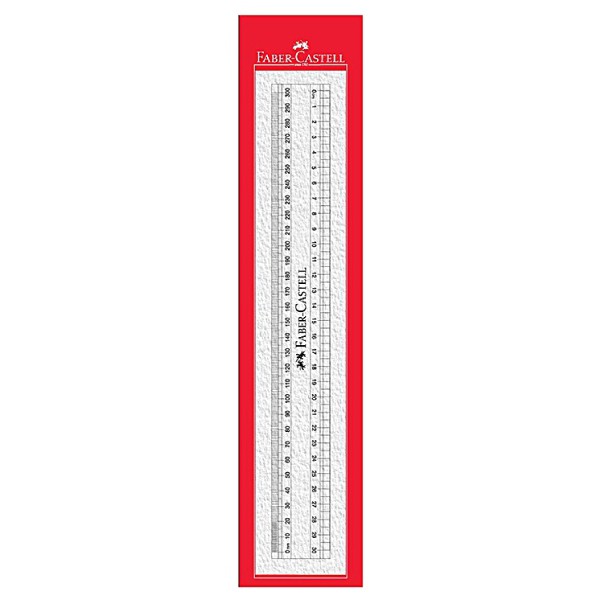 Thước Kẻ Nhựa Faber-Castell - Nhựa trong suốt, cạnh nhẵn, không sắc bén - 15cm và 30cm