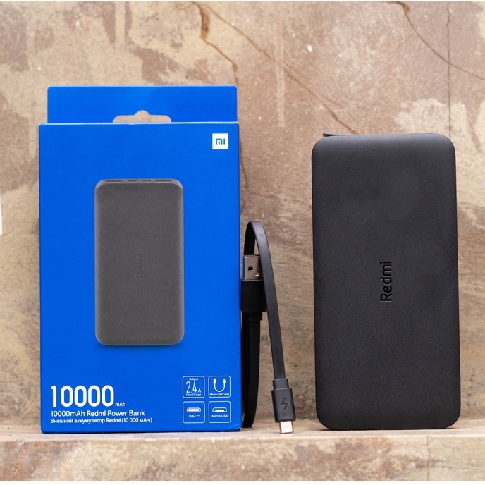 Pin dự phòng 10000mAh Redmi Xiaomi (Đen) Quốc Tế VXN4305GL