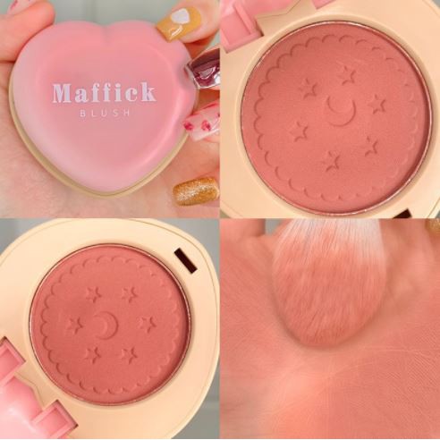 Phấn má hồng nhũ lấp lánh MAFFICK LOVE COOKIES BLUSH XMB009