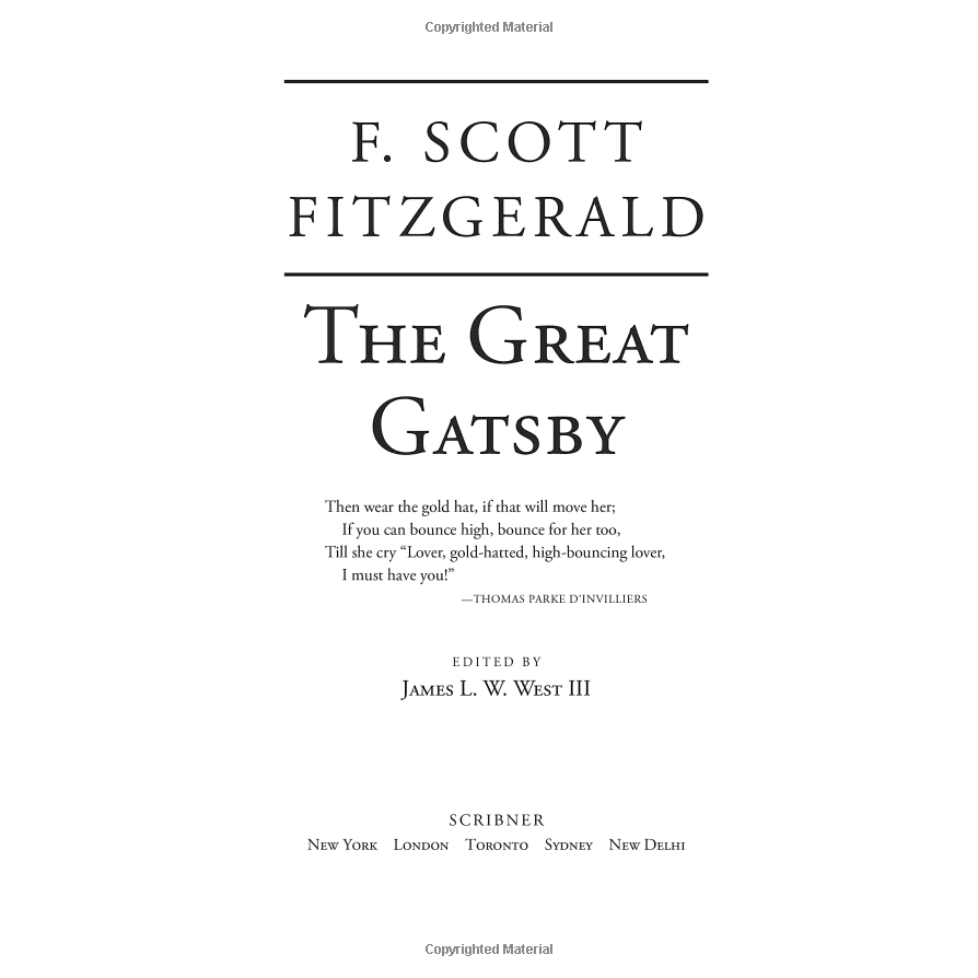 Sách - The Great Gatsby