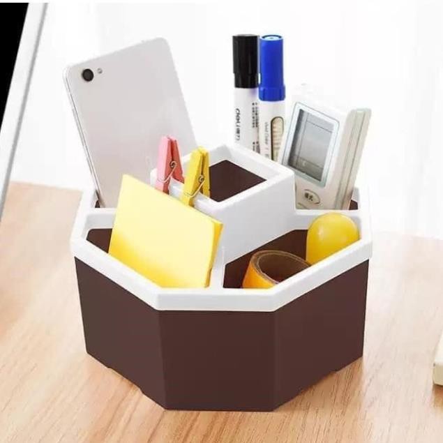 Khay Để Bàn 5 Ngăn Nhựa Việt Nhật Khay đựng văn phòng phẩm, cắm các loại điều khiển, và ti tỉ thứ đồ linh tinh trong nhà