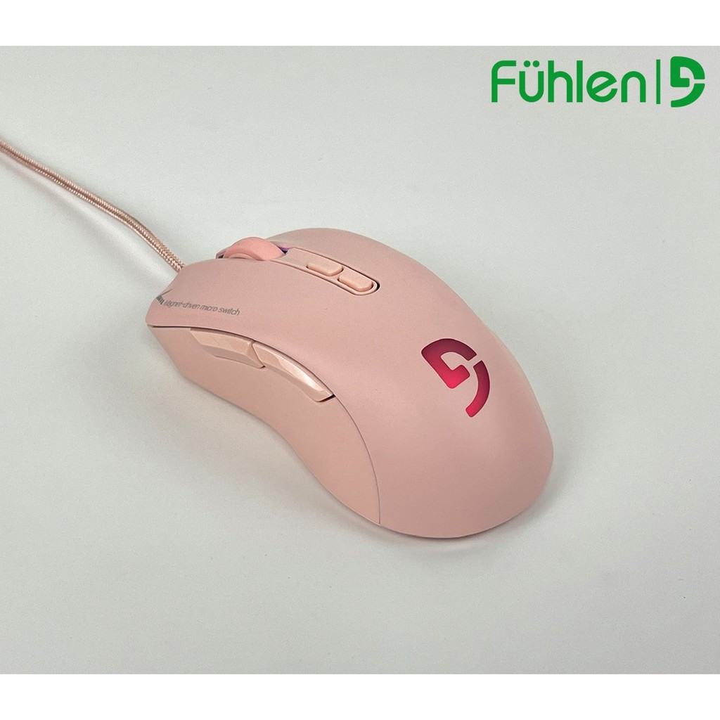 Chuột Fuhlen G90 pink chính hãng led RGB Bảo hành 2 năm