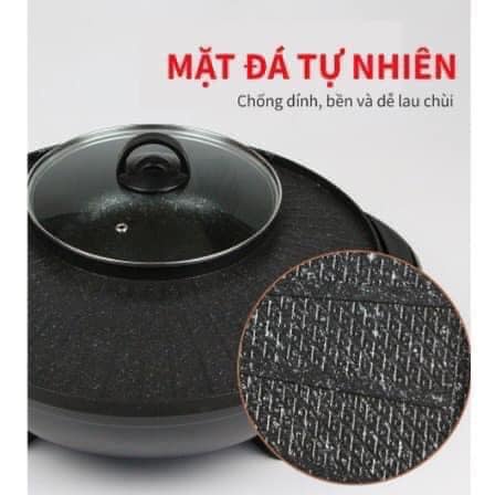 [Mã ELHADEV giảm 4% đơn 300K] LẨU NƯỚNG HÀN QUỐC ĐA NĂNG 2 TRONG 1 ĐƯỜNG KÍNH 34 CM CHẤT LIỆU CAO CẤP DỄ VỆ SINH