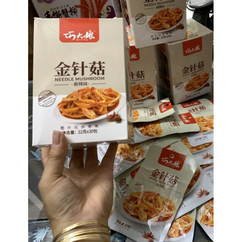 NẤM KIM CHÂM SỐT CAY 22gr &amp; CHUA CAY 20gr