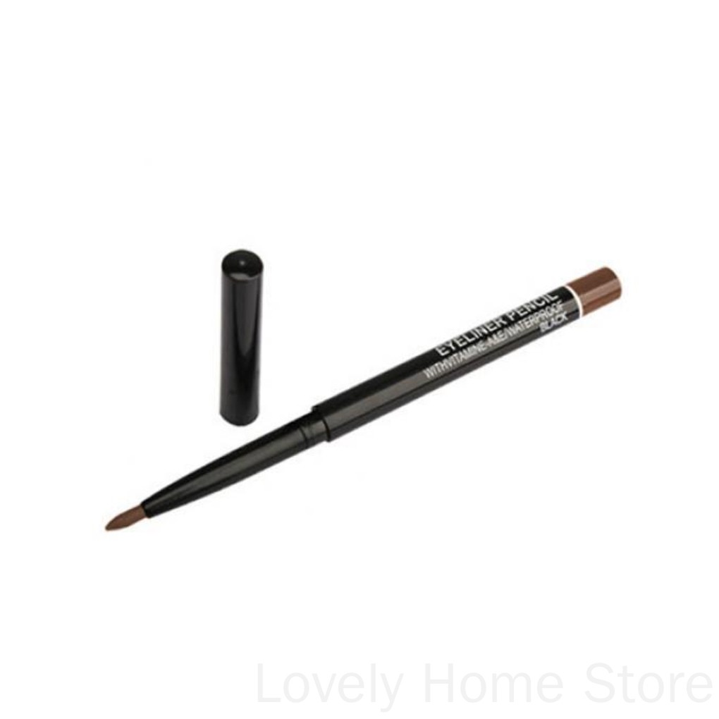 [Hàng mới về] Bút kẻ mắt chứa vitamin E màu đen/nâu kháng nước dành cho người mới bắt đầu