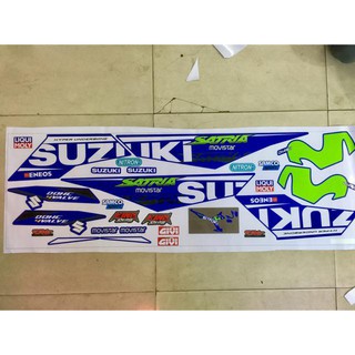 Tem Satria Movistar xanh Gp (bộ)