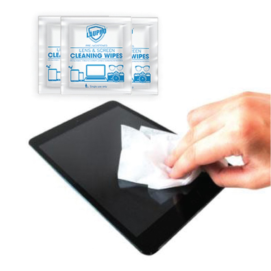Khăn Ướt LAUPRO LENS | Khăn lau Điện Thoại, Kính Mắt, Laptop, Máy Ảnh Và Các Dụng Cụ Quang Học| Hộp 20 gói |