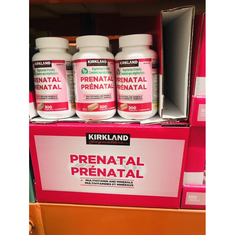 Hàng Canada Kirkland Prenatal Supplement Thuốc Bổ Cho Bà Bầu 300 Viên