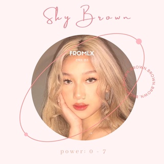 Kính áp tròng SKY BROWN <0-7 ĐỘ>