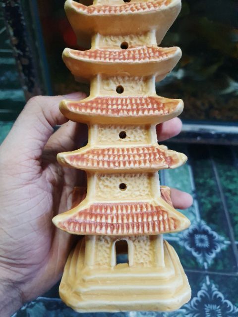 THÁP TRANG TRÍ HỒ CÁ NON BỘ CAO 25CM