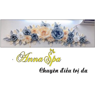 bộ Hoa và chữ trang trí spa Anna