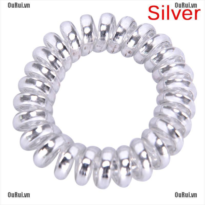 Set 1 / 5 Dây Buộc Tóc Cao Su Bện Dây Điện Thoại