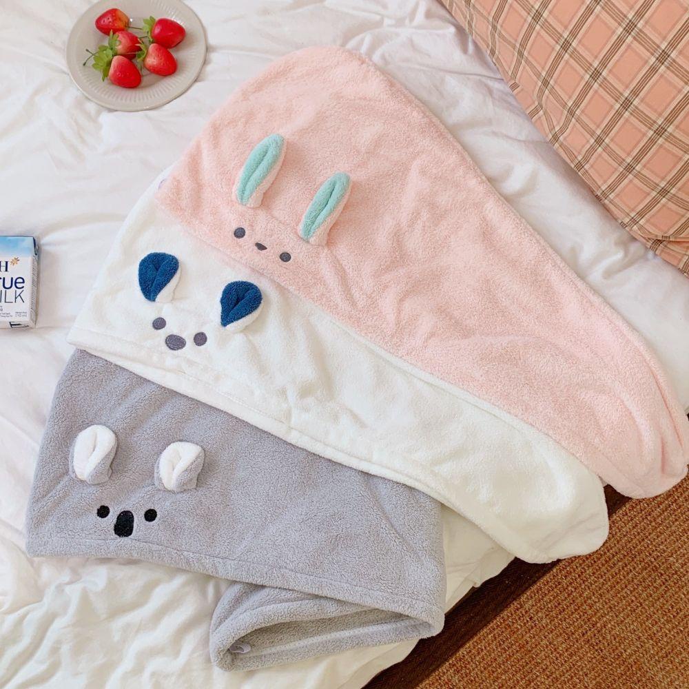 YIYU Mũ Tắm Trùm Đầu Hong Khô Tóc Nhanh Chóng Dễ Thương Tyrler1