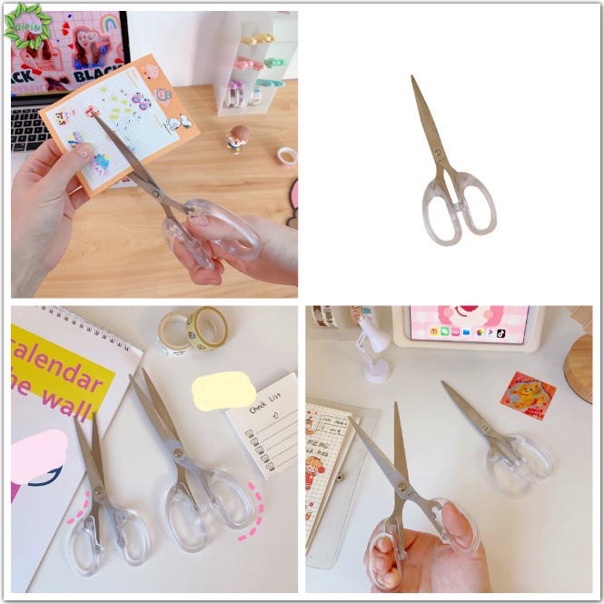 Kéo Cắt Giấy Trong Suốt Đơn Giản Tiện Dụng Cho Học Sinh / Nhân Viên Văn Phòng