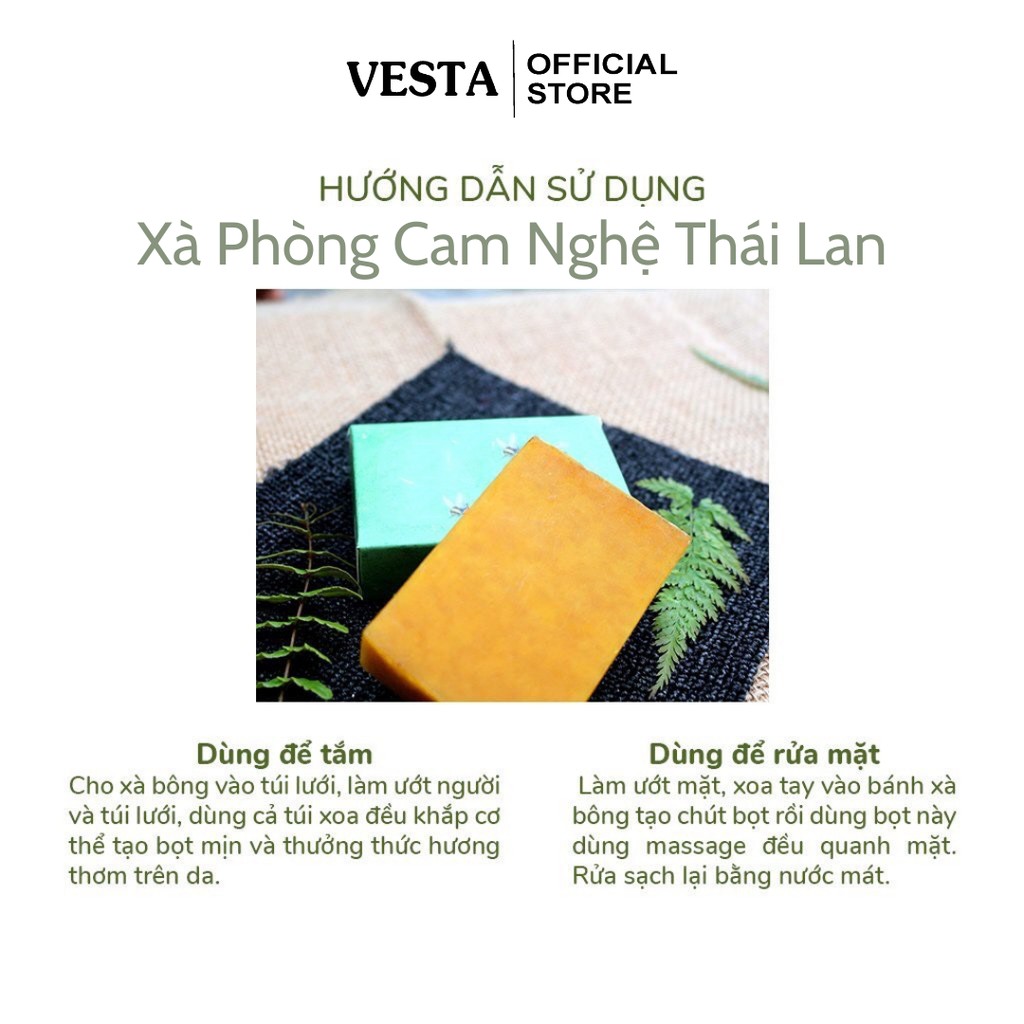 Xà Phòng Cam Nghệ - Xà Bông Tẩy Tế Bào Da Chết - Soap Trắng Da | BigBuy360 - bigbuy360.vn