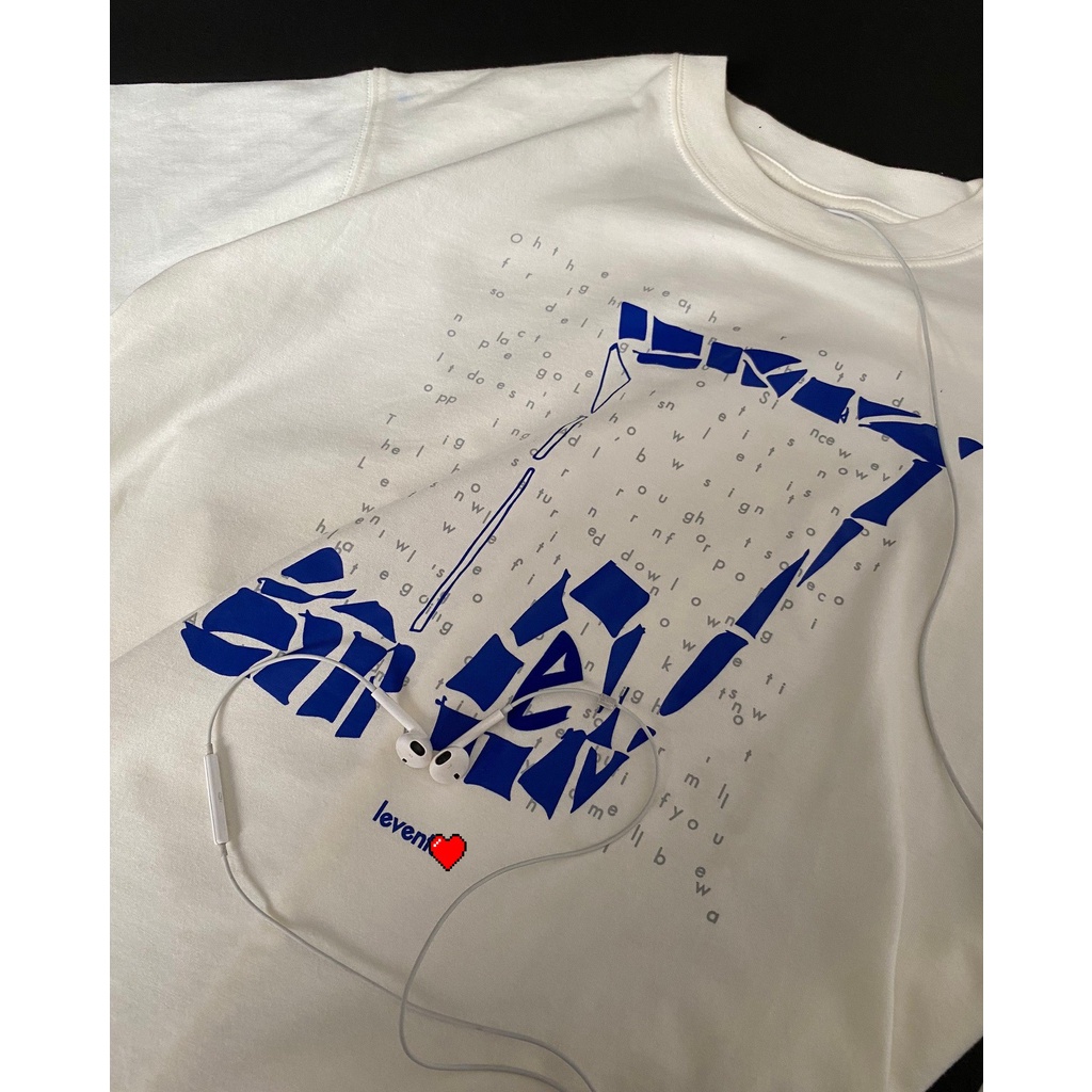 Áo thun trơn tay lỡ Levent Musik phông Unisex form rộng oversize Ulzzang - Gin Store