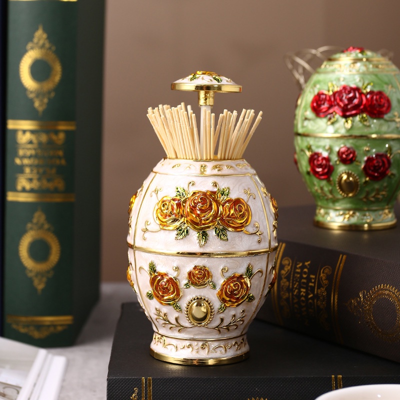 Hộp tăm sang trọng lọ tăm phong cách Châu Âu HT02 INOHA