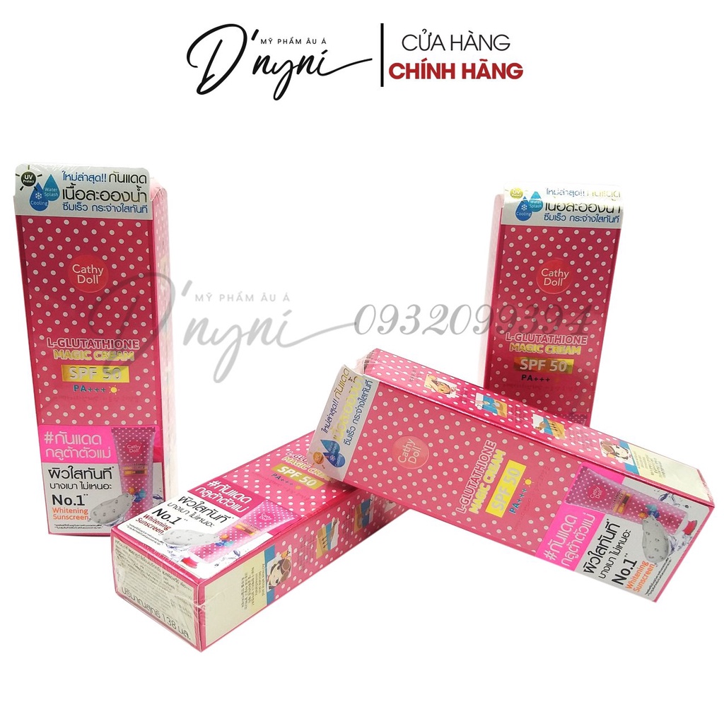 Kem Chống Nắng Trắng Da L - Glutathione Magic Cream SPF 50 Cathy Doll Thái Lan 138ml