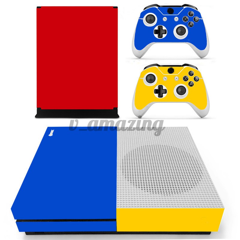 Designer Skin for XBOX ONE S Gaming Console+2 Controller Sticker Decal