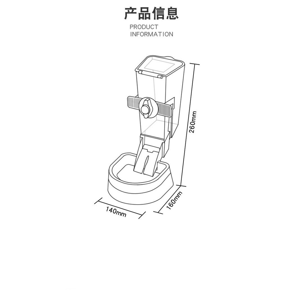 Khay đựng thức ăn treo chuồng tự động cho chó mèo - Bát treo chuồng