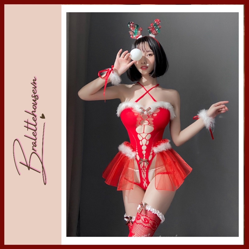 [TẤT BODY] Bộ đồ hoá trang Noel Giáng Sinh Marry Christmas Set S1268 Bralettehousevn | BigBuy360 - bigbuy360.vn