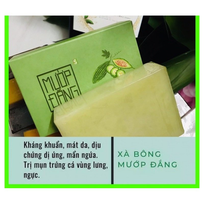 (CHÍNH HÃNG SINH DƯỢC) XÀ BÔNG MƯỚP ĐẮNG MÁT DA, NGỪA MỤN (100GR)