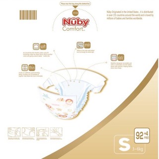 bỉm nuby siêu mỏng mùa hè, hàng chính hãng S40/M48/L46/XL44