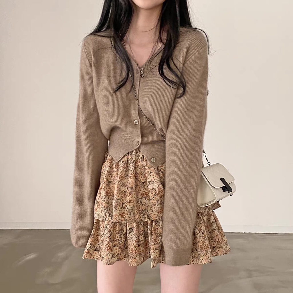 Set đồ nữ bánh bèo phong cách Hàn Quốc, mẫu set đi chơi cực xinh áo ulzzang tiểu thư