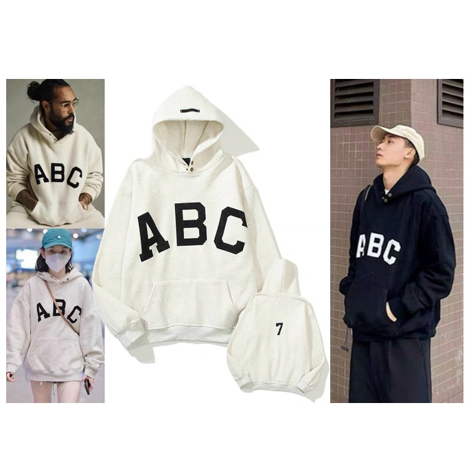 Áo Khoác Hoodie Cặp Đôi Nam Nữ In Chữ Cái ABC Phối Cúc Bấm Cổ Siêu Ngầu 777hoodie188