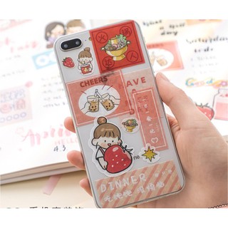 Set sticker cô gái siêu đáng yêu
