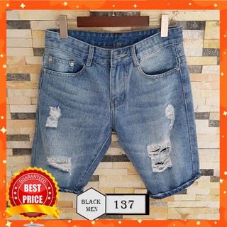 Quần bò short jean nam rách thời trang cao cấp - bm137