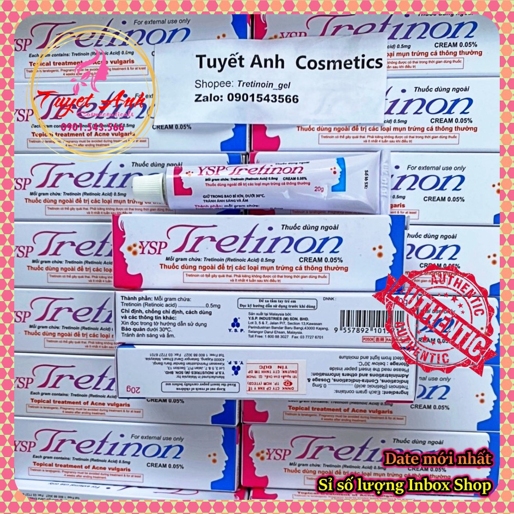 Tretinoin YSP (20g), Kem hỗ trợ cải thiện mụn và chống lão hóa da