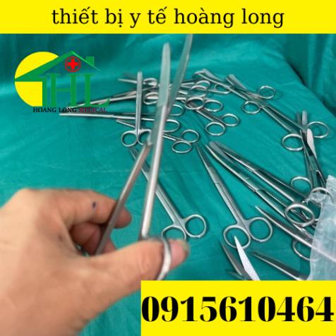 Kéo Y Tế , Kéo Cong 2 Đầu Tù 18cm Sắc Bén Hàng Loại 1 Pakistan