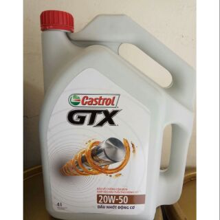 Dầu nhớt ô tô Castrol GTX 20W-50 SL/CF can 4L