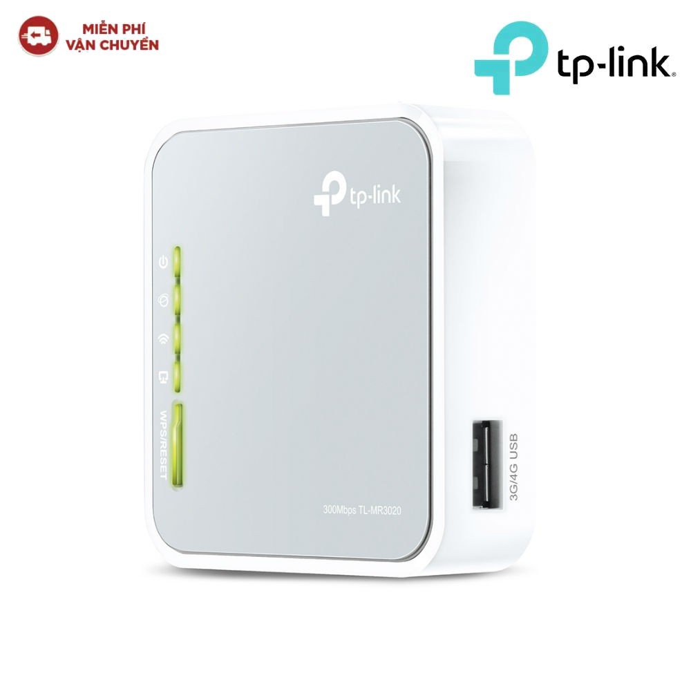 TP-Link Cục phát wifi di động 3g/4g Chuẩn N 150Mbps TL-MR3020 - Hãng phân phối chính thức