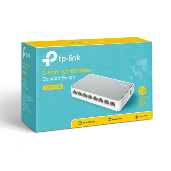 Switch 8 port 10/100 Tplink SF1008D (8 cổng)