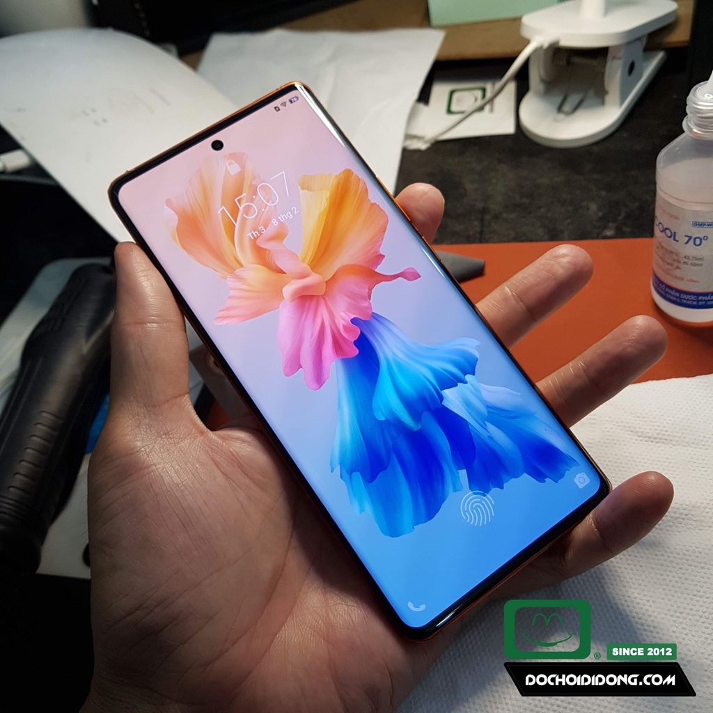 Miếng dán cường lực Vivo X60 Pro / X70 X80 Pro X70 X90 Pro+/ iQOO 8 Pro Zacase keo UV cao cấp